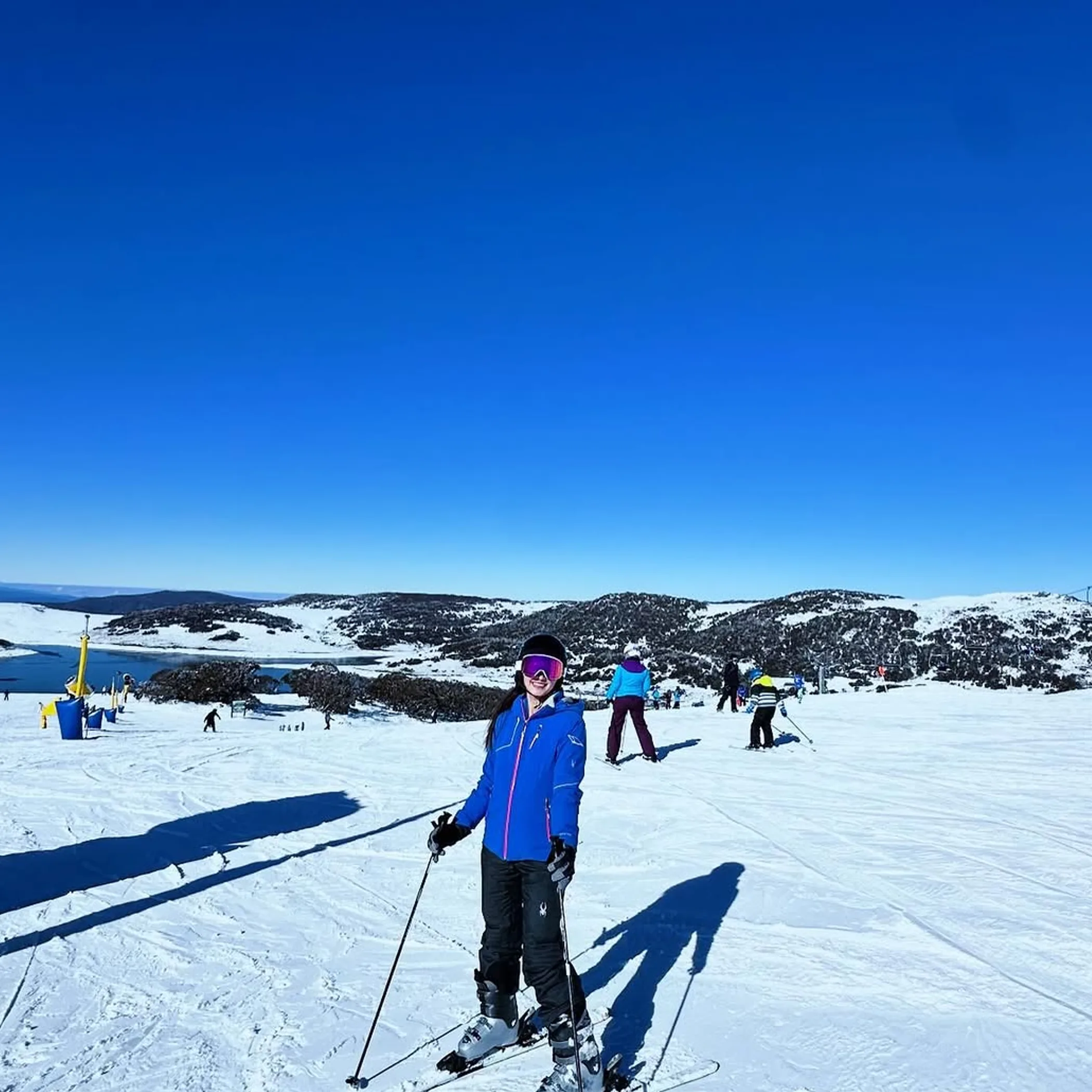 skiing conditions and mountain scenery